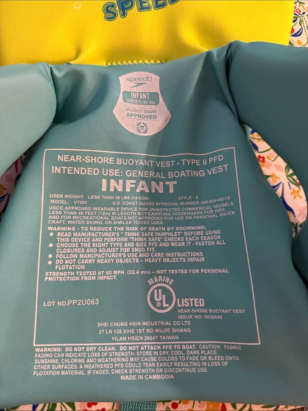 Speedo • infant life vest